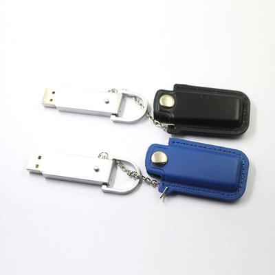 Embossing Logo Leather Flash Drive 128 Go 32 Go Memory Stick haute capacité