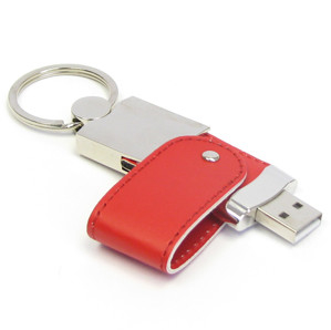 Bâton en cuir d'USB en métal 2,0 avec graver/logo de laser/impression
