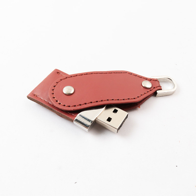 Adapté aux besoins du client a fait USB en cuir clignotent le lecteur 30MB 3,0 256GB 512GB