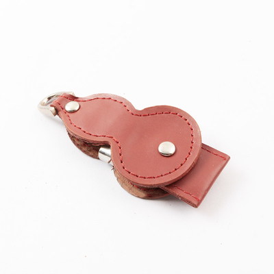 Bâton en cuir d'USB en métal 2,0 avec graver/logo 256GB 50MBS de laser/impression