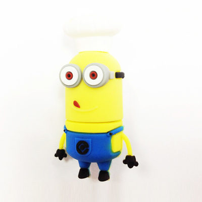 Moule ouvert en PVC personnalisé par le personnage de dessin animé Usb 2.0 et 3.0 de Minions rapidement