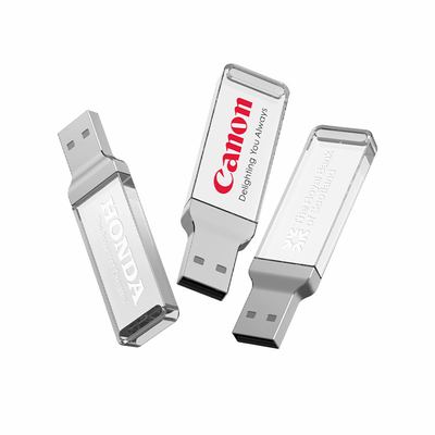 8 Go 128 Go UDP Flash Crystal USB Stick 2.0 Acrylique Transparent