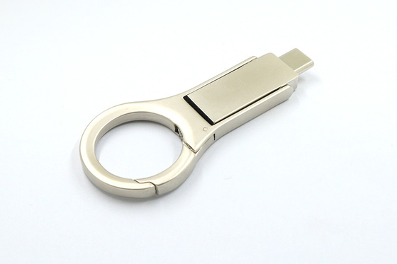 Clés USB en métal argenté OTG 2.0 32GB 128GB Usb C Memory Sticks