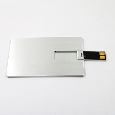 Carte de crédit en métal 2.0 Usb Drive 16 Go 32 Go UDP Flash Chips pleine mémoire