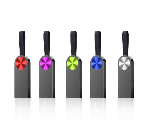 Puces UDP de lecteur flash USB en métal d'OEM 32GB 64GB 2,0 avec la lanière