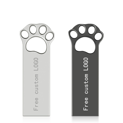 La patte de chien forme la vitesse d'instantané d'USB en métal 2.0 128GB 256GB 15MB/S