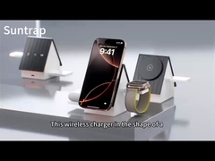 Le blanc et le gris peuvent choisir la charge rapide Pad de charge sans fil OEM LOGO