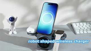 Chargeur sans fil haute vitesse en forme de robot